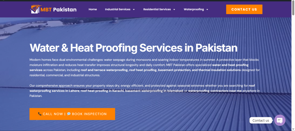 MBT Pakistan - Best Waterproofing company of Pakistan 